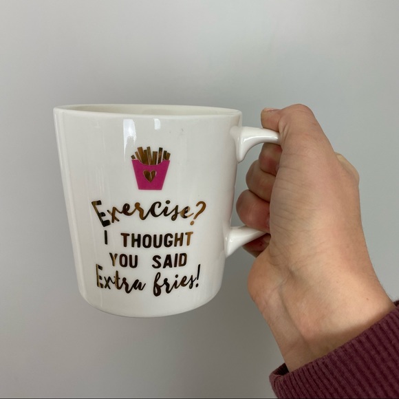 ❗️5/$20❗️Exercise // Extra Fries Coffee Mug - Picture 2 of 6